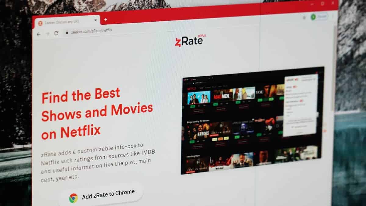 zRate Chrome 拡張機能を使用して、Netflix の映画やテレビ番組の IMDB 評価を取得する